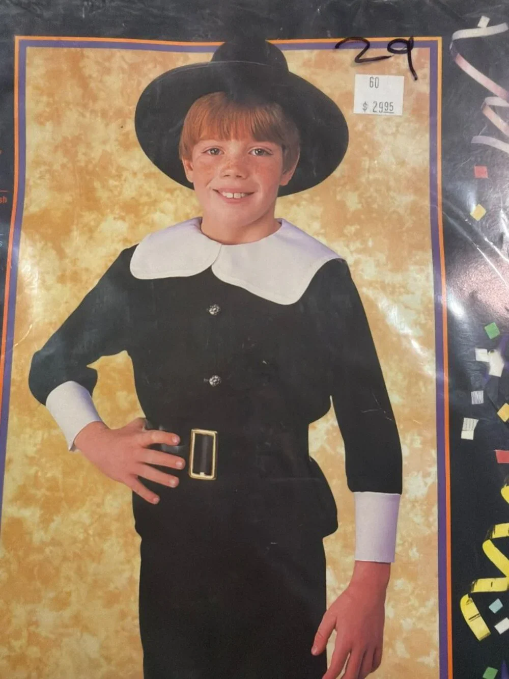 Pilgrim Boy Child Costume Size Large (12-14) For Ages 8-10
